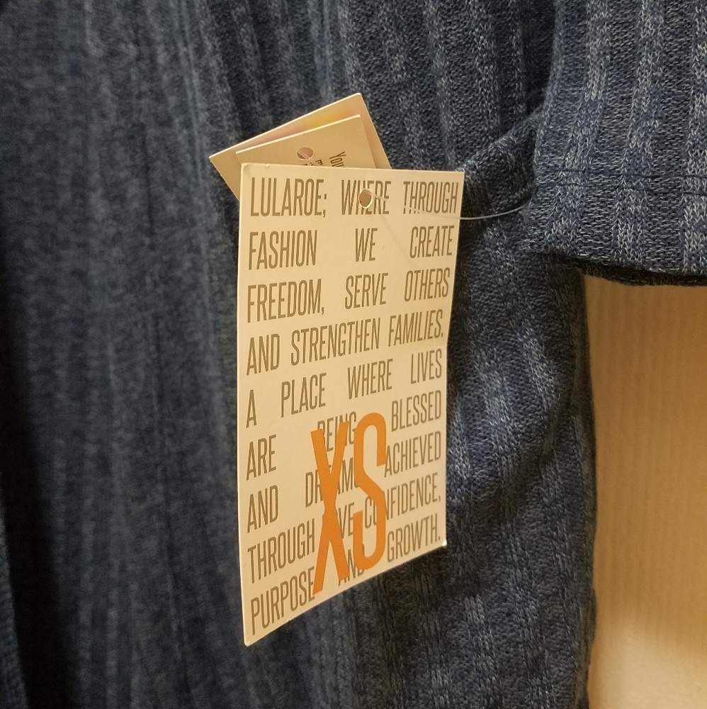 Denim blue ribbed XS Lularoe Sarah